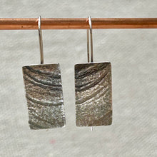 Load image into Gallery viewer, Clewdoodle | Earrings | Silver Tidepool Texture Earrings