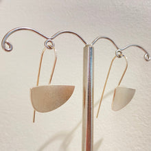 Load image into Gallery viewer, Clewdoodle | Earrings | Silver Sandpaper Texture earrings