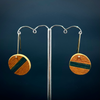 Inke Falkner i.f.made | Earrings | Striped - hanging circles