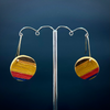 Inke Falkner i.f.made | Earrings | Striped - hanging circles