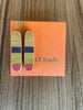 i.f.made | Earrings | Striped - stud rods