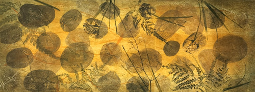 Jo Hollier | Printmaking | Walk with me, Reeds and River Rocks