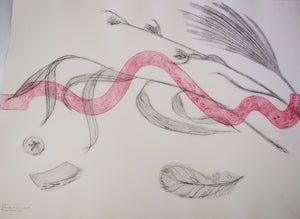 Rowena Evans | Printmaking | North Walk with Found Objects