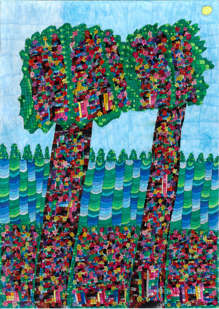 Lien To | Artwork | Green Trees and River