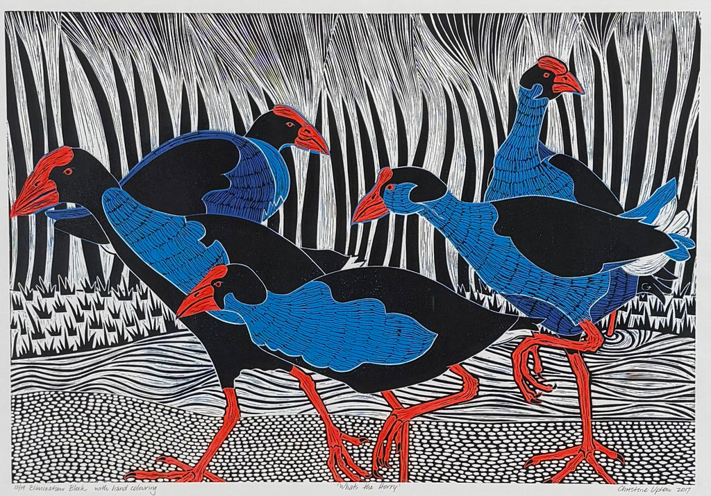 Christine  Upton | Printmaking | Whats the Hurry 13/19