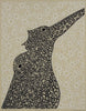 Christine  Upton | Printmaking | Decorated Pelicans B&W 3/10
