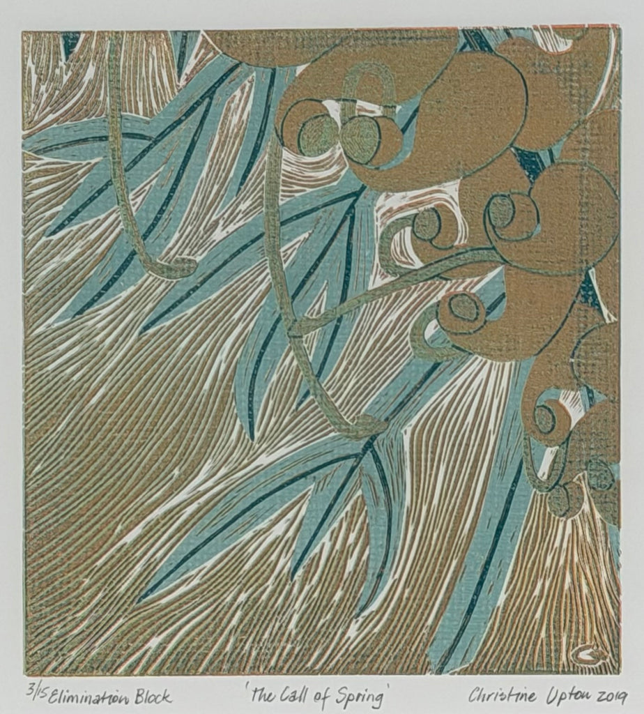 Christine  Upton | Printmaking | The Call of Spring 3/15