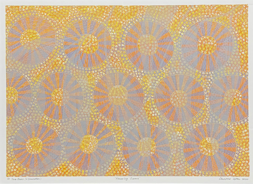 Christine  Upton | Printmaking | Flowering Gums 3/8