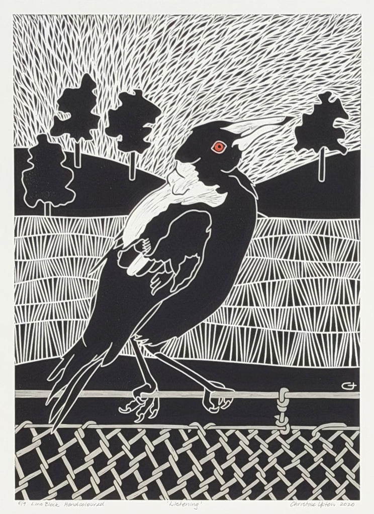 Christine  Upton | Printmaking | Listening 5/9
