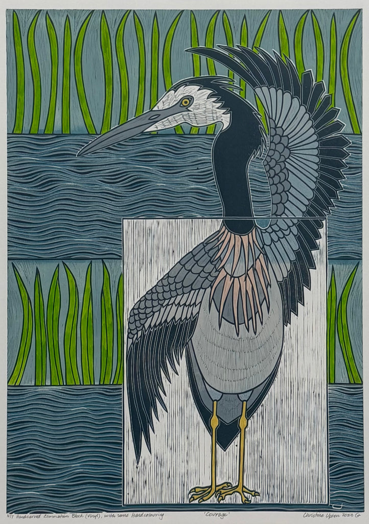 Christine  Upton | Printmaking | Courage 4/7