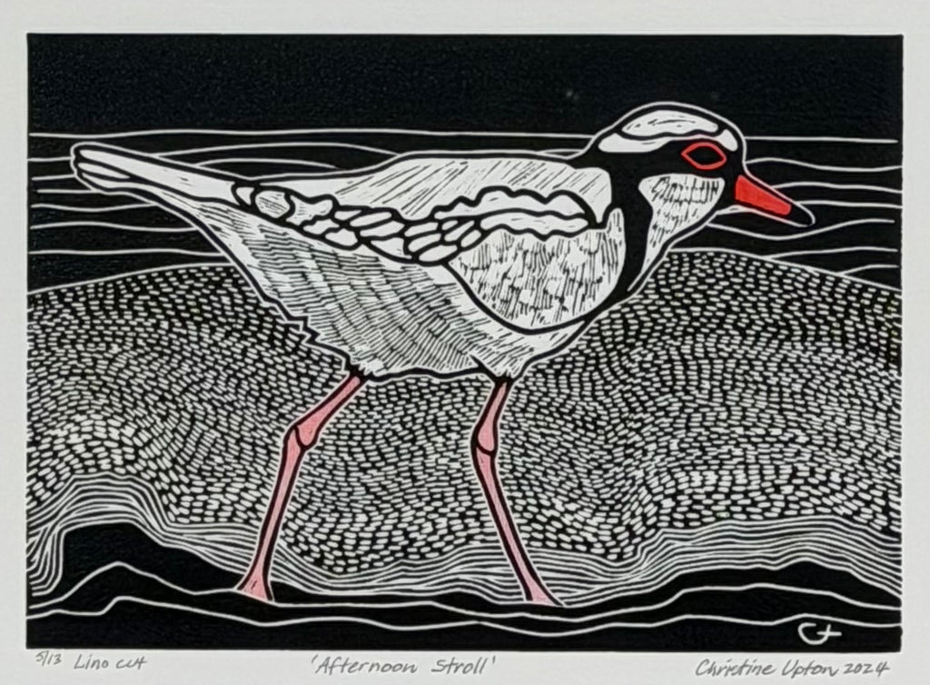 Christine  Upton | Printmaking | Afternoon Stroll  5/13