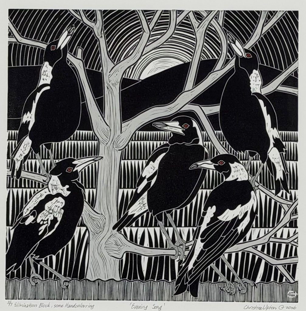 Christine  Upton | Printmaking | Evening Song 3/7