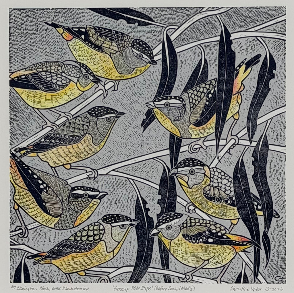 Christine  Upton | Printmaking | Gossip BSM Style 3/7