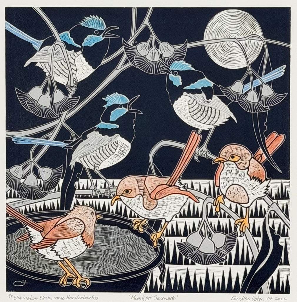 Christine  Upton | Printmaking | Moonlight Serenade 3/7