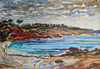 Sophie Baker | Circumnavigating the bush capital from (bike) saddle | Painting | Family gone coastal, Mowarry