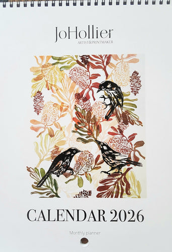 Jo Hollier | A4 2026 Art Calendar |