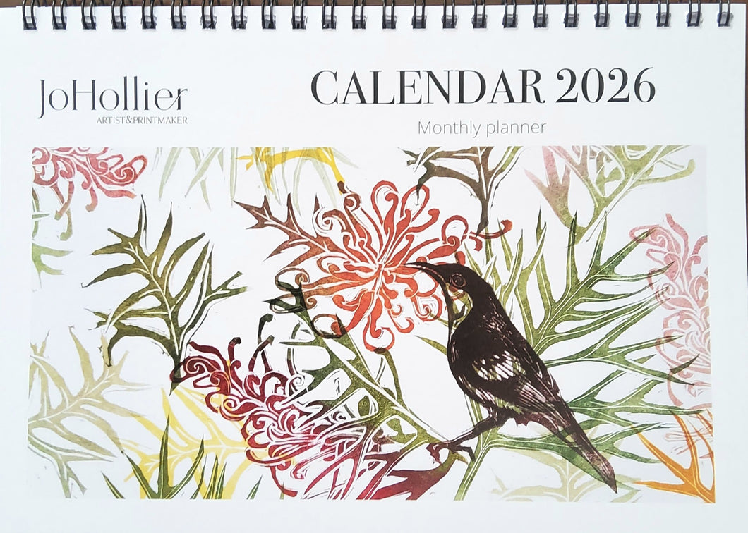 Jo Hollier | A5 2026 Desk Calendar |