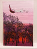 Joanne Cheon | Dear Forests | Drawing | Sunset in the forest