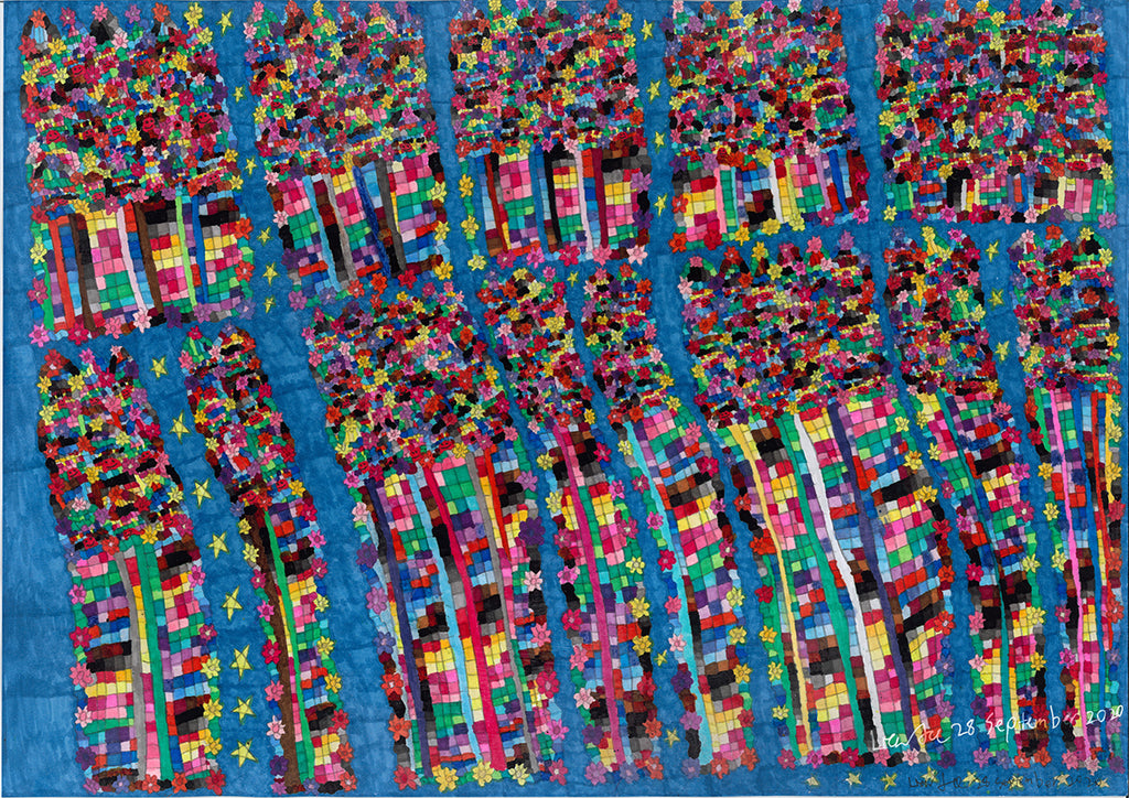 Lien To | Artwork | Thirteen Houses in the Sky at Night