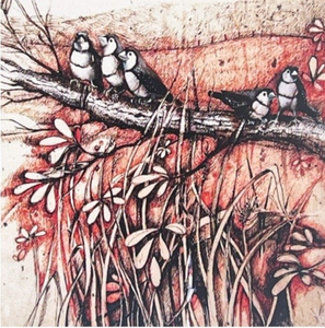 Jo Hollier | Art Cards | Bird Life 4 card 5