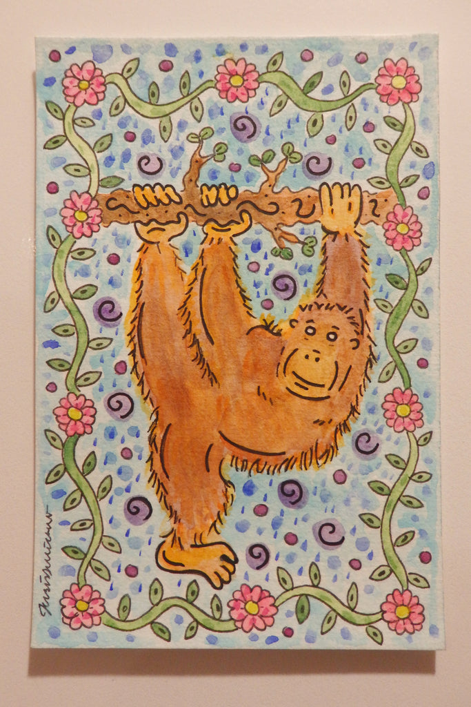 Kabir Dulichan | Dear Forests | Painting | Orangutan