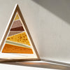 A Fiery Heart | Table-top Christmas tree in wooden frame |