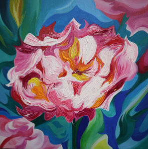 Anael Lukban | Inhabited | Painting | The Language of Flowers: Carnation