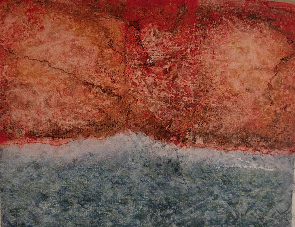 Amanda Biggs | Mixed Media | Dry creek on the Fleurieu