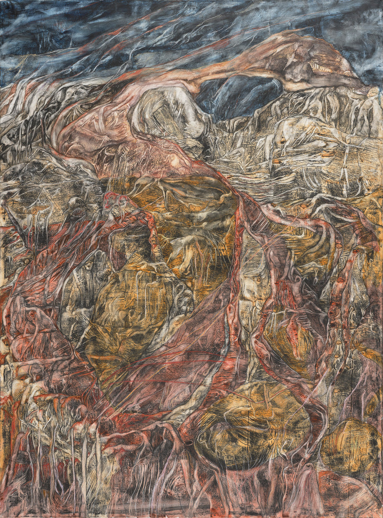 Buffy Jackson | Drawing | Storm over desert