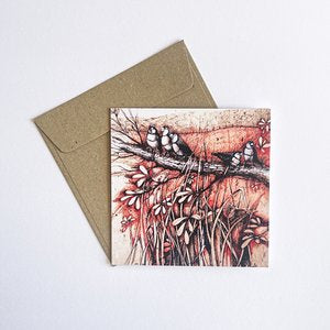 Jo Hollier | art cards | Bird life 4, no.6