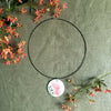 Romanda Ceramics | Pendant Hoop Necklace | Bottlebrush