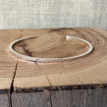 Load image into Gallery viewer, Clewdoodle | Cuff/Bracelet | Hammered Silver Cuff