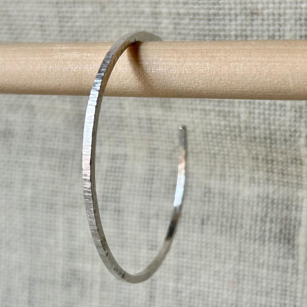 Clewdoodle | Cuff/Bracelet | Hammered Silver Cuff
