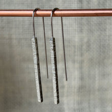 Load image into Gallery viewer, Clewdoodle | Earrings | Silver Lines Hook Earrings