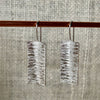 Clewdoodle | Earrings | Silver Ripple Texture Hook Earrings