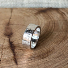 Load image into Gallery viewer, Clewdoodle | Ring | Chunky Hammered Silver Ring