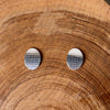 Clewdoodle | Earrings | Silver Fabric Texture Studs