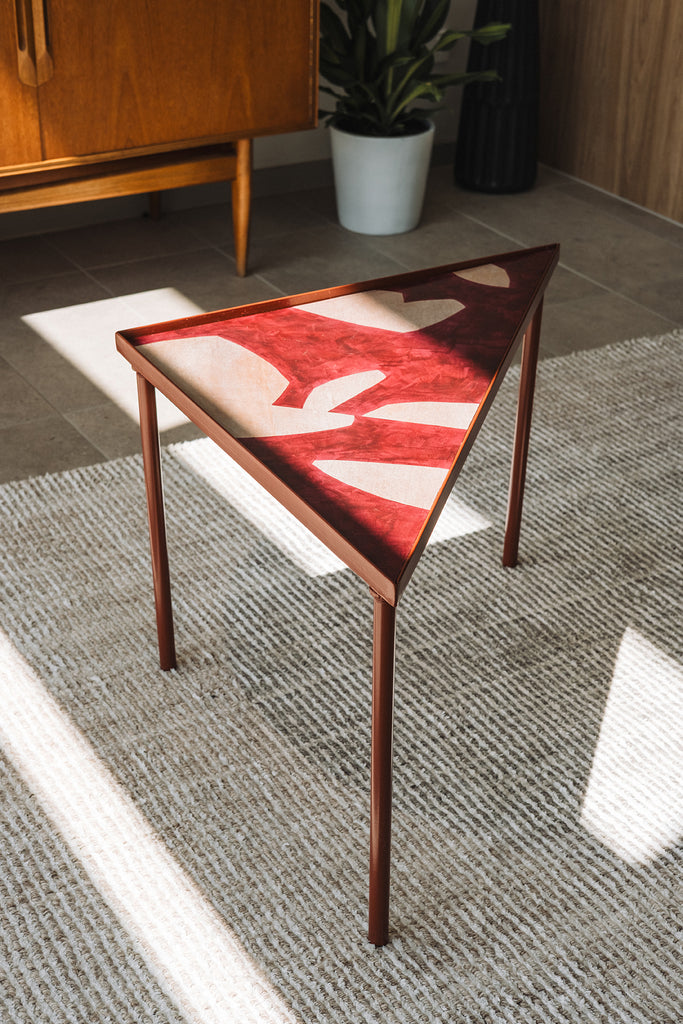 Estelle Briedis  | Mixed Media | Triangular side tables