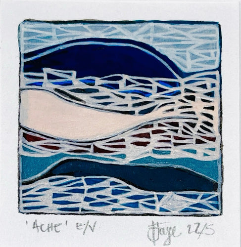 Francis Jaye Johnson | Printmaking | Miniature Diptych No. 1