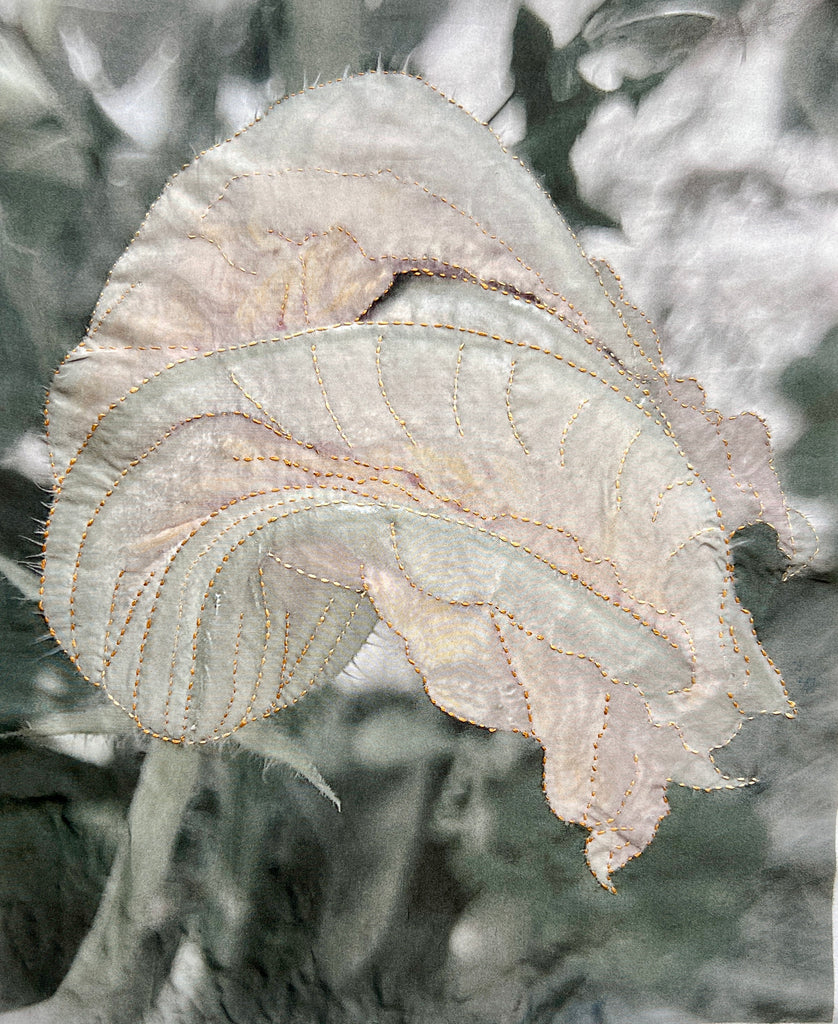 Barbara  Dawson | Mixed Media | Faded Beauty: Pumpkin Bloom