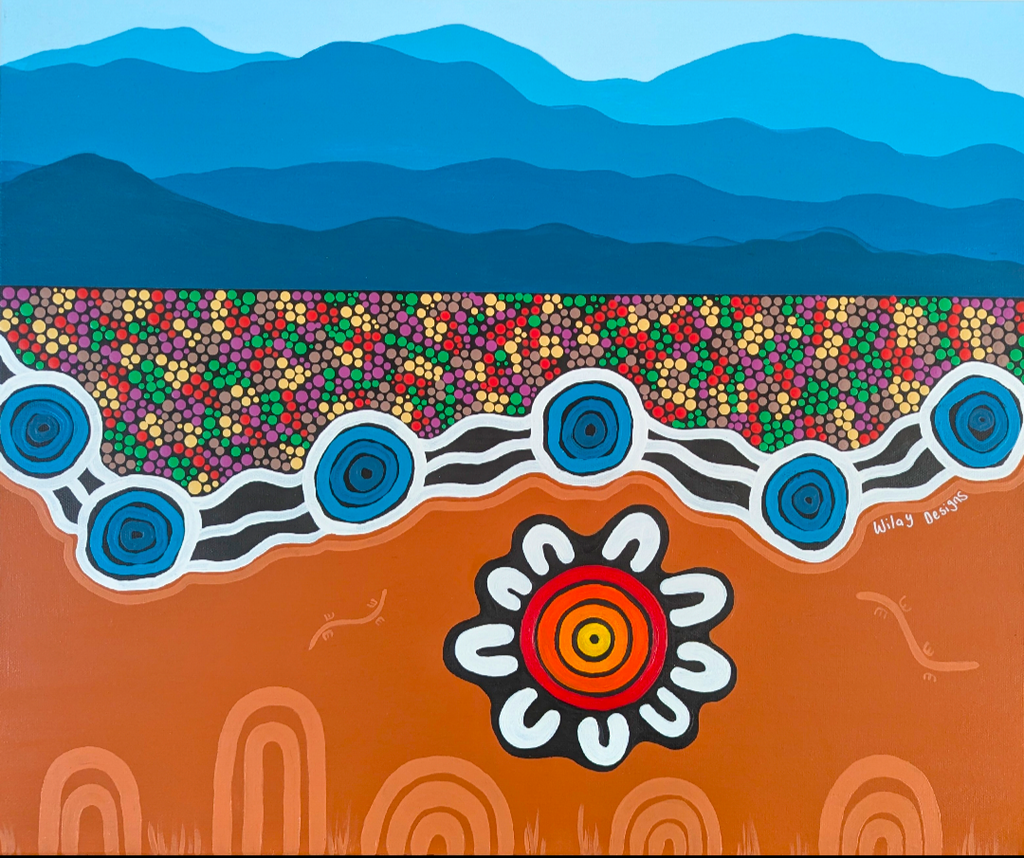 Kristal Matthews | Painting | Gathered by the Fire