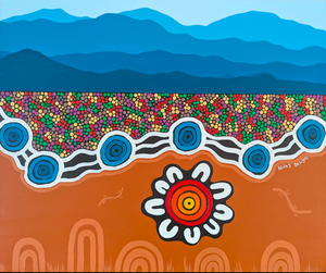 Kristal Matthews | Painting | Gathered by the Fire