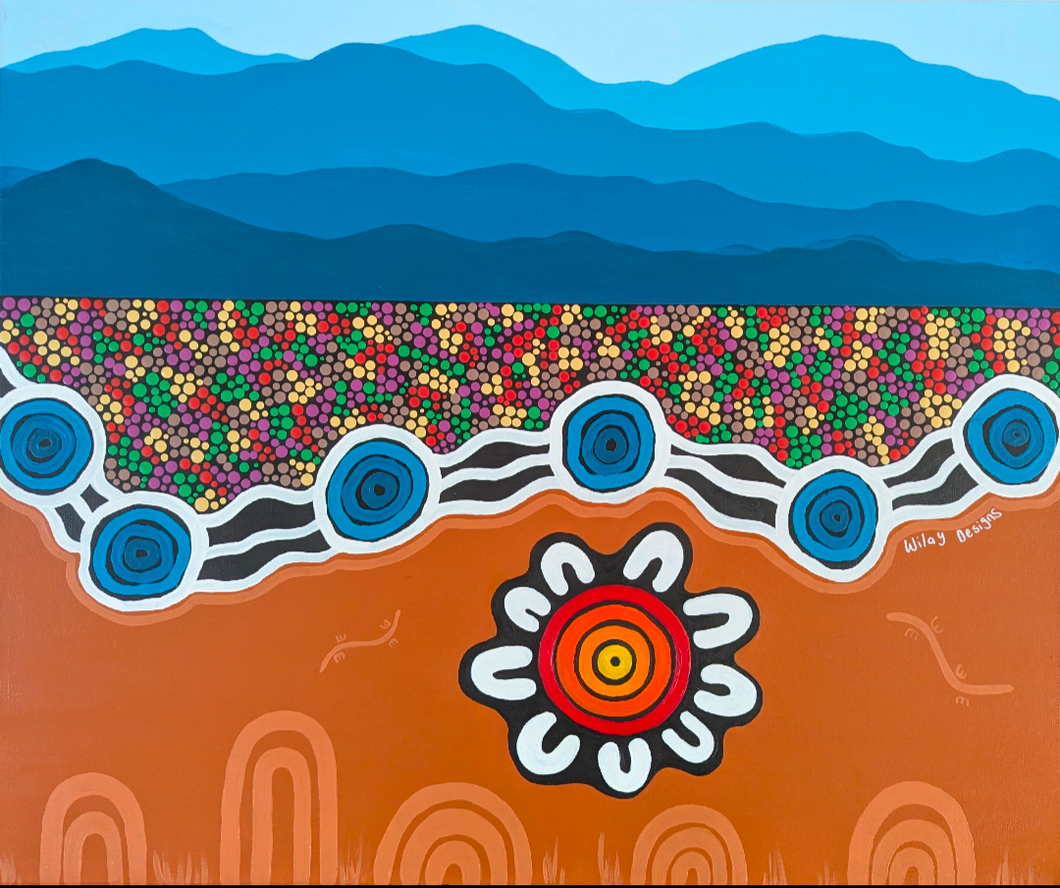 Kristal Matthews | Painting | Gathered by the Fire
