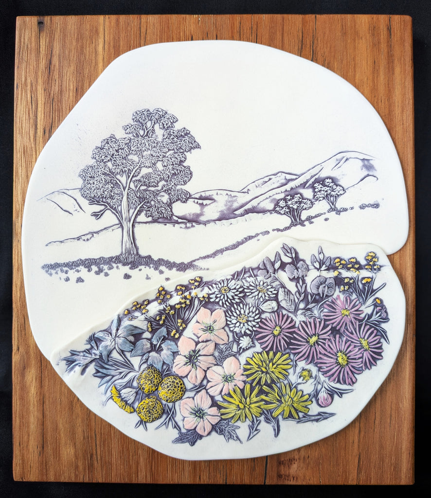 Fenja T. Ringl | Printmaking | Gudgenby Valley Floor. VE. 5 of 12, mounted
