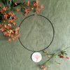 Romanda Ceramics | Pendant Hoop Necklace | Gum Flower