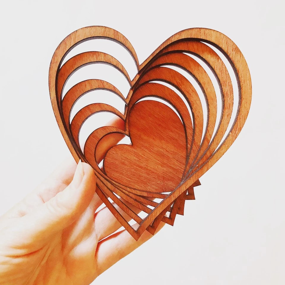 Sue Codee This Papercut Life | Wooden Bowl | "Heart Bowl"