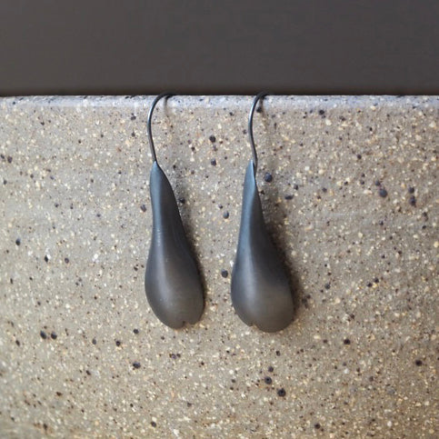Sarah Bourke | Earrings | Pod Earrings - oxidised