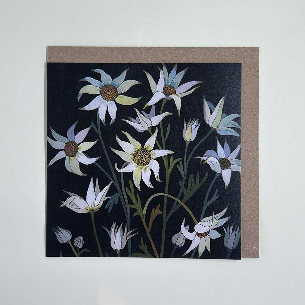 Irina Nazarova | greeting card 8 | Flannel flower