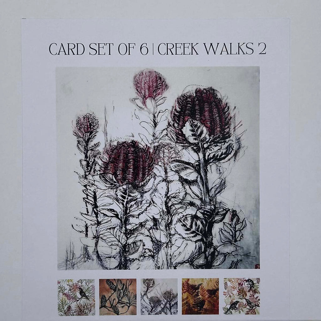 Jo Hollier | card set | Creek walks 2