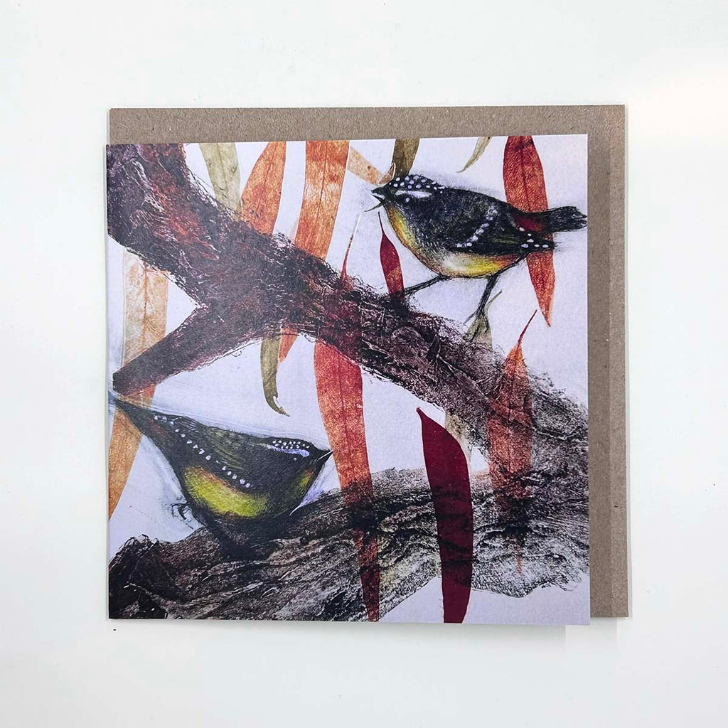 Jo Hollier | art cards | Creek walks 2, card 3